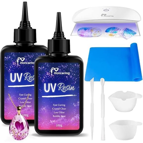 UV Resin Kit 200g with UV Light