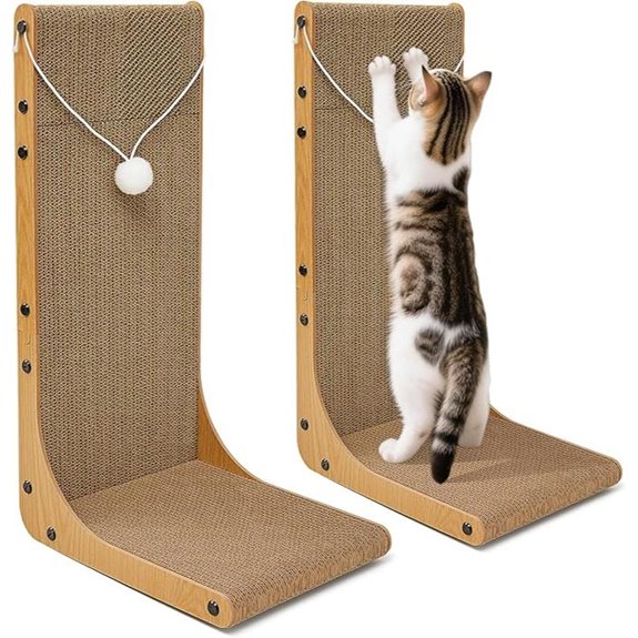 Value 2-Pack Cat Scratcher with Balls Wall-Mountable