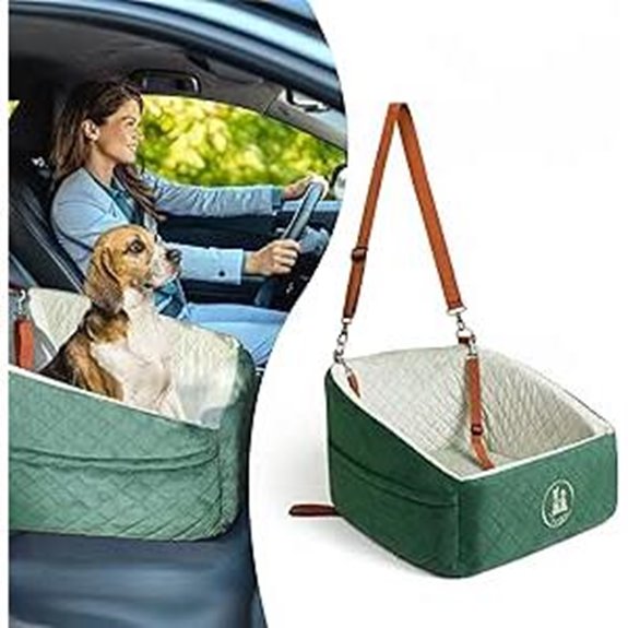 Crash-Protective Dog Car Seat with Washable Cover