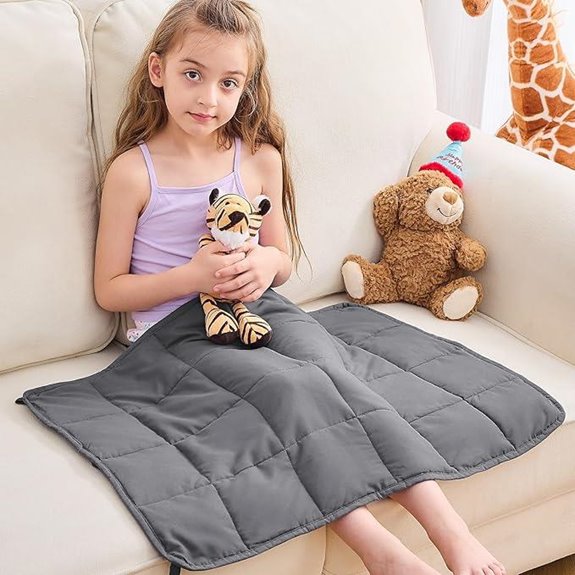 YesCool 2 lb Weighted Lap Pad Blanket (Grey)