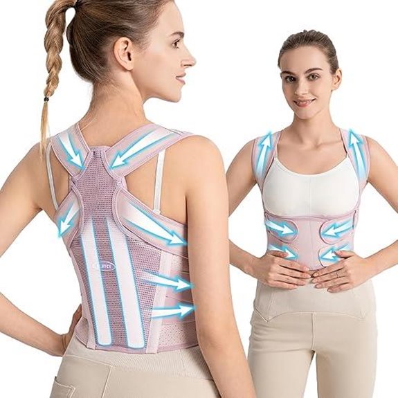Posture Corrector for Women: 2-in-1 Back Brace (M)
