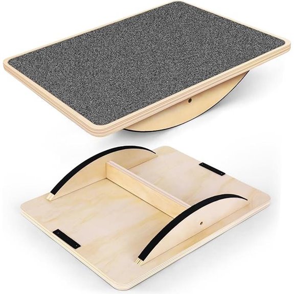 Balance Board for Adults — Anti-Slip 350LBS Wood